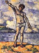 Paul Cezanne Badender mit ausgestreckten Armen painting